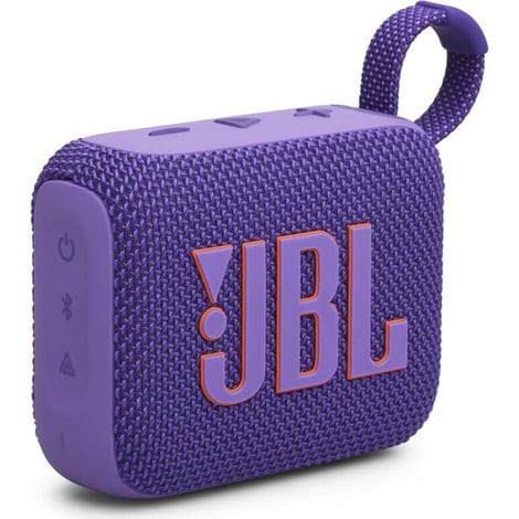 Jbl Go 4, Ultraportabler Bluetooth-lautsprecher, Jbl Pro Sound, Kraftvoller Bass, 7 Stunden Akkulaufzeit, Wiedergabezeit-boost-funktion, Ip67 Wasser- Und Staubgeschützt, Lila