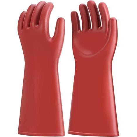 Beijiyi – 12-kv-elektroisolierhandschuhe – Klasse 00 Gummi – Hochspannungsschutz – 1,8 Mm Dick Für Elektriker