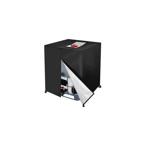 Abdeckung Für 1000-liter-ibc-tank, 420d Uv- Und Staubdichte Abdeckung Mit Reißverschluss Für Ibc-wassertank (120 X 100 X 116 Cm)