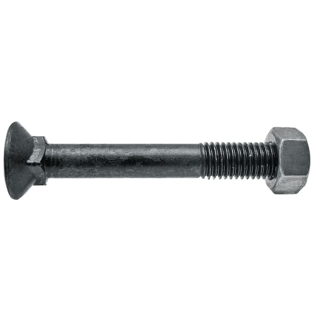 Pflugbolzen Mit Mutter, Gewinde M12, Länge 90 Mm, Festigkeitsklasse 8.8 Din 608, Für Pflug 129088