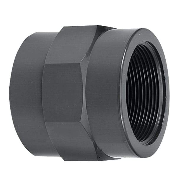 Pvc-u-geklebte Hülse, Innendurchmesser 25 Mm, 36 Mm, Pn 10 Bar, Für Tropfschlauch