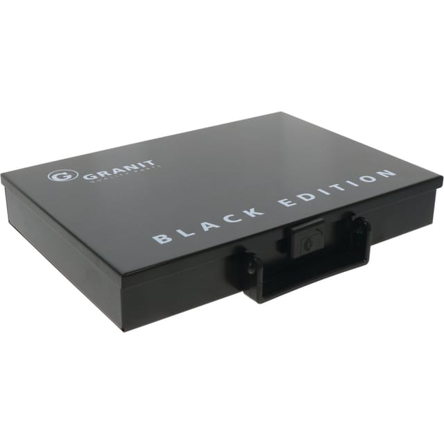 Blechdose, 8 Fächer, Leer, Black Edition