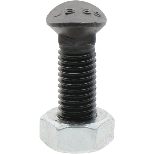 Pflugbolzen Mit Ovalkopf, Universell, 20 Stück, M10x35 Mm, Festigkeitsklasse 8.8, Granit