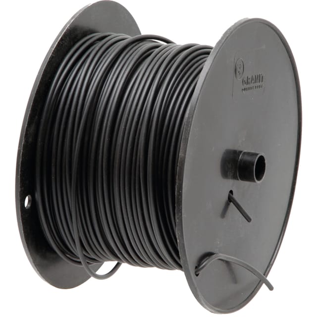 Schwarzes Kabel, Einadriger Kabelbaum, Querschnitt 1,0 Mm², L = 100 M