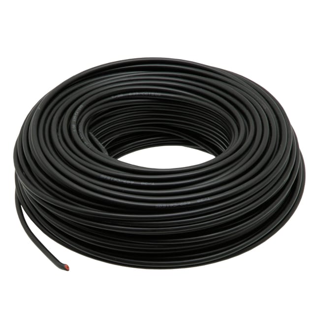 Schwarzes Kabel, Kabelbaum, Querschnitt 2,5 Mm², Länge = 50 M, Flyy-version