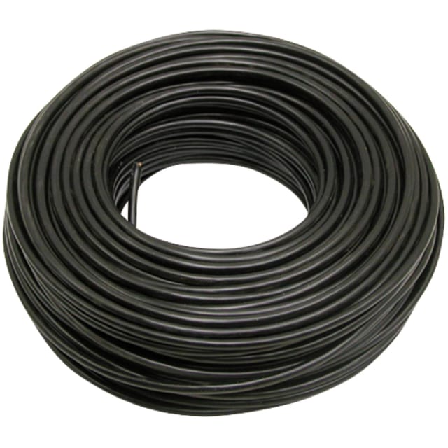 Schwarzes Kabel, Einadriger Kabelbaum, Querschnitt 6,0 Mm², L = 50 M