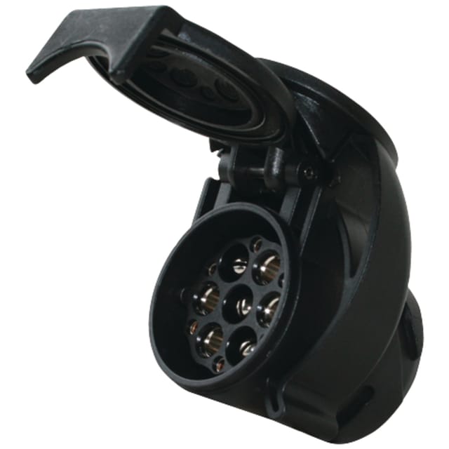 Adapterstecker 12v 13-polig 46x56,3x73mm Schwarz Din/iso 6120/11446
