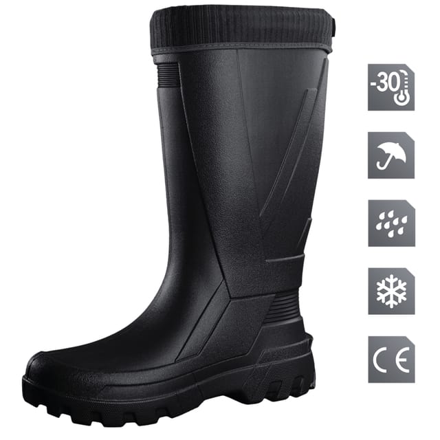 Gummistiefel, Schaumstoff-arbeitsschuhe, Größe 44, Eva Vtrack Schwarz 411244