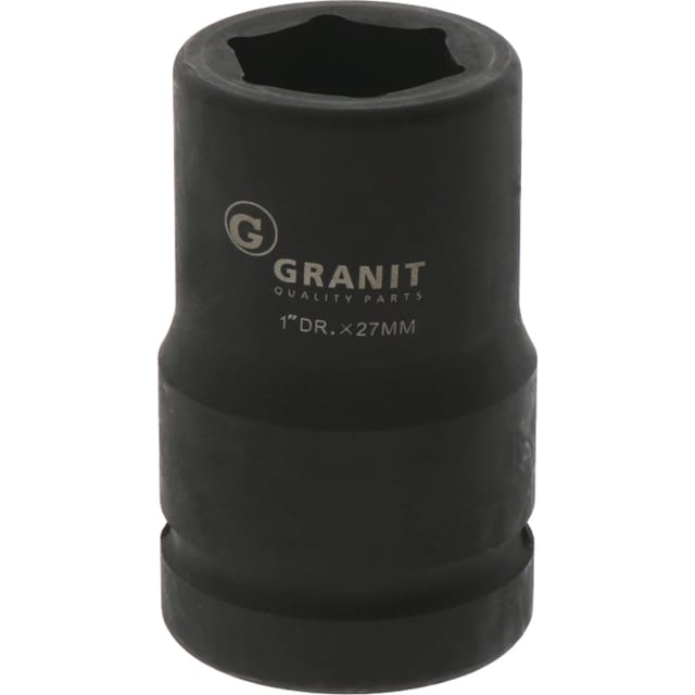 Kurze Schwarze Stecknuss 27 Mm 1 Zoll Granitschwarz
