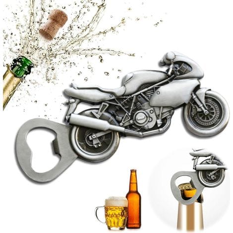 Flaschenöffner In Form Eines Retro-motorrads Mit Originellem Design, Kompatibel Mit Allen Arten Von Flaschenverschlüssen.