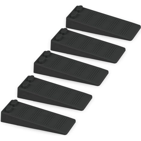 Flexibler Türstopper Aus Gummi, Höhenverstellbar, Rutschfest, Ungiftig, Geruchlos, Schützt Böden Und Wände, Beton, (schwarz)