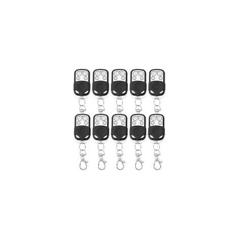 Garagentor-fernbedienung, 433 Mhz, 10er-pack, Universell Klonbar, Schwarzer Kunststoff