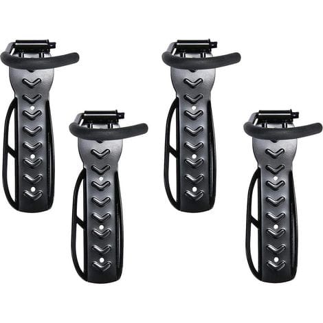 Set Mit 4 Fahrradständern, Fahrradhaken, Wandhalterungen, Platzsparenden Schwarzen Stahl-wandhalterungen Für 4 Fahrräder Mit Zubehör