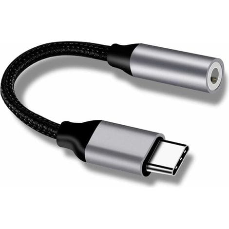 Usb-c-auf-3,5-mm-klinkenstecker, Usb-c-auf-3,5-mm-adapter, Usb-c-aux-adapter, Usb-c-auf-3,5-mm-aux-audioadapter, Usb-c-kopfhöreradapter Für Mate 10 Pro, Xiaomi 6/6x/8/note 3/mix2