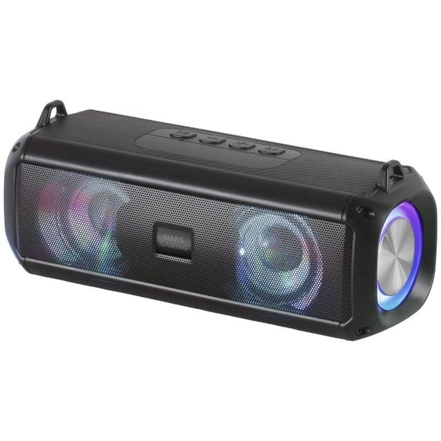 Mars Gaming Msb-xt, Tragbarer Lautsprecher + Soundbar 2-in-1, Dynamische Rgb-beleuchtung, Soundsystem Mit 4 Treibern Und 20 W, Bluetooth 5.3-lautsprecher + Aux/microsd/usb/fm-radio, Schwarz