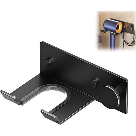 Wandhalterung Für Haartrockner Ohne Bohren, 3-in-1, Selbstklebend, Metallhalterung, Für Badezimmer, Schlafzimmer, Friseursalon