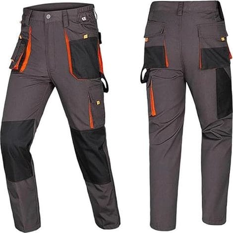 Zweifarbige Gartenhose Für Herren – Strapazierfähig – Mehrere Taschen Zum Wandern Und Klettern – Leichtes Und Atmungsaktives Material – Größe L