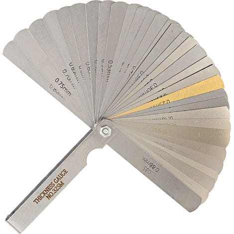 32-teiliges Mechanisches Fühlerlehren-set + 16 Abgewinkelte Fühlerlehrenblätter, Komplett Aus Edelstahl, Mit Metrischen/imperialen Einheiten