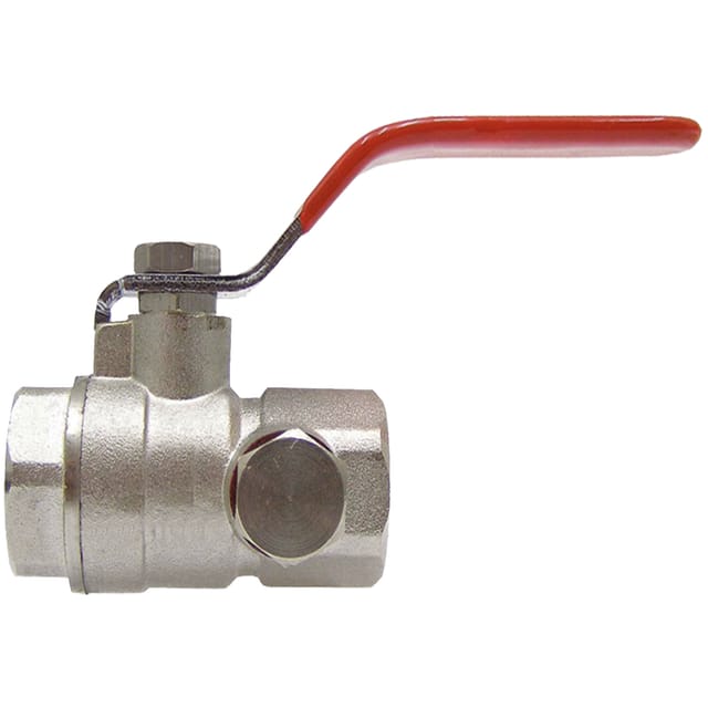 Ig 30-bar-kugelhahn 1" 68 Mm Messing/vernickelt