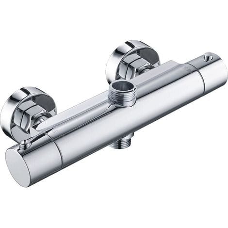 Unterputz-thermostat-duschmischer Aus Messing – Aufputzmontage – 150 Mm Mittenabstand – Verbrühungsschutzknopf