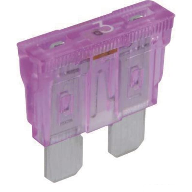 Standard-flachsicherungen 12 V 3 A 19,1 X 18,8 Mm Lila 10 Stück