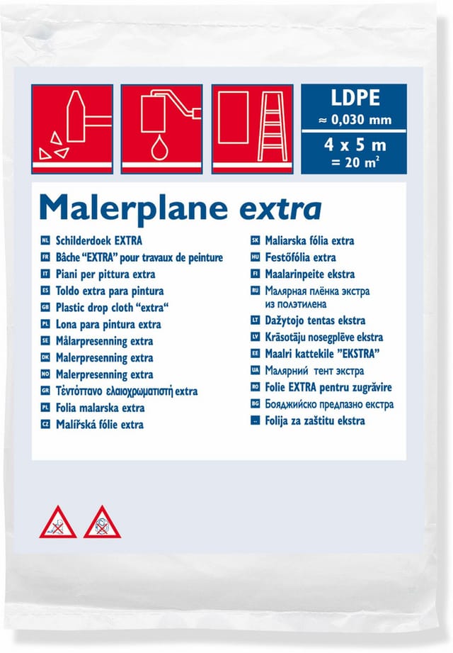 Universelle Schutzplane Für Malerarbeiten 4 X 5 M Renovierungsfolie 30099022