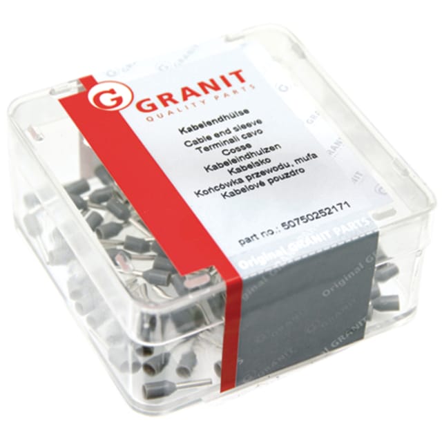 Isolierte Drahtenden, Querschnitt 0,75 Mm², L = 8–14 Mm, Innendurchmesser 1,2–2,8 Mm, Weiß
