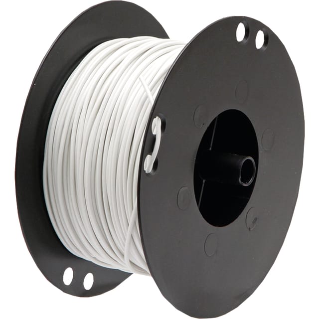 Weißes Kabel, Einadriger Kabelbaum, Querschnitt 0,75 Mm², L = 100 M