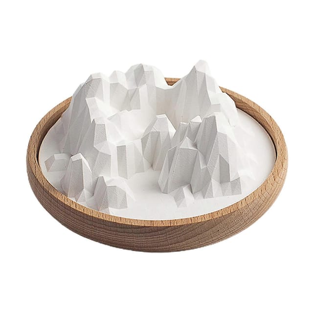 Duftdiffusor Aus Kieselgur In Bergform, Ideal Für Schreibtisch, Badezimmer Oder Als Tischdekoration, Festliche Dekoration Für Zuhause, Neujahr, Weiß