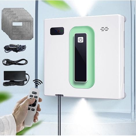 Intelligenter Fensterputzroboter, 3000 Pa Saugkraft – Doppelter Wassertank – Steuerung Per Batane-app – Automatische Reinigung