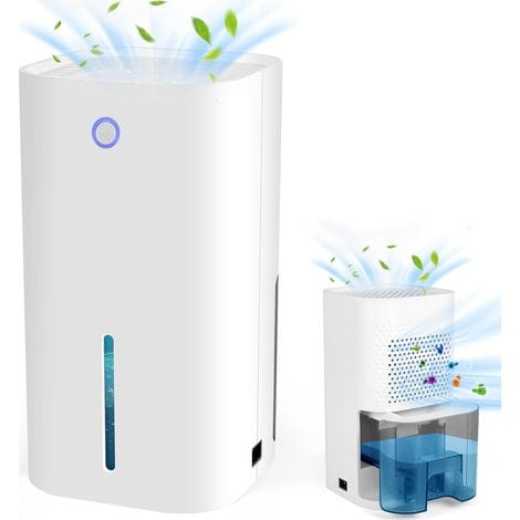 Jusch – Kompakter Elektrischer Luftentfeuchter Für Räume Bis 20 M² – Kondensationstechnologie – Automatische Abschaltung – Schutz Vor Feuchtigkeit Und Schimmel