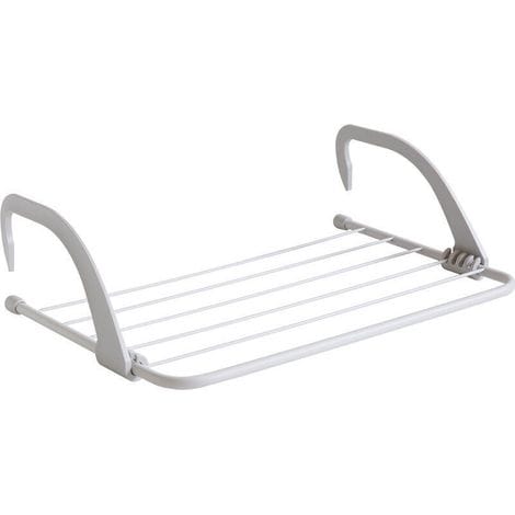 [french Days] Hängender Wäschetrockner – Wäscheständer Zum Aufhängen Für Heizkörper Und Balkon, Kompakte Größe, Hohe Trockenkapazität, Weiß, 5035 Cm