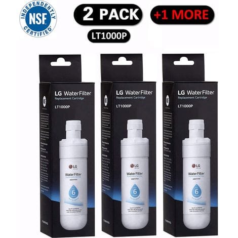 [french Days] 3er-pack Lt1000p2 Ersatzwasserfilter Für Kühlschränke, 6 Monate/200 Gallonen, Weiß.