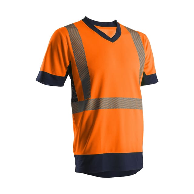 Arbeits-t-shirt Kurzarm Hochsichtbarkeit Kyrio - Neonorange Xl - 52/54