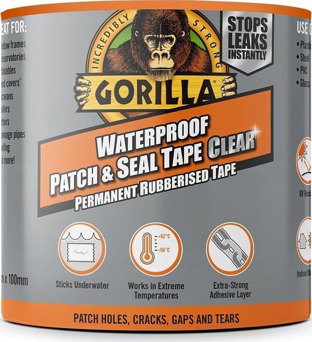 Gorilla Waterproof Patch & Seal Tape Weiß 3m X 10cm