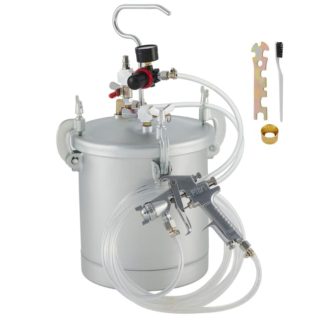 10-liter-druckfarbbehälter, 2,5-gallonen-druckbehälter Mit 1,5-mm-spritzpistole Zum Sprühen