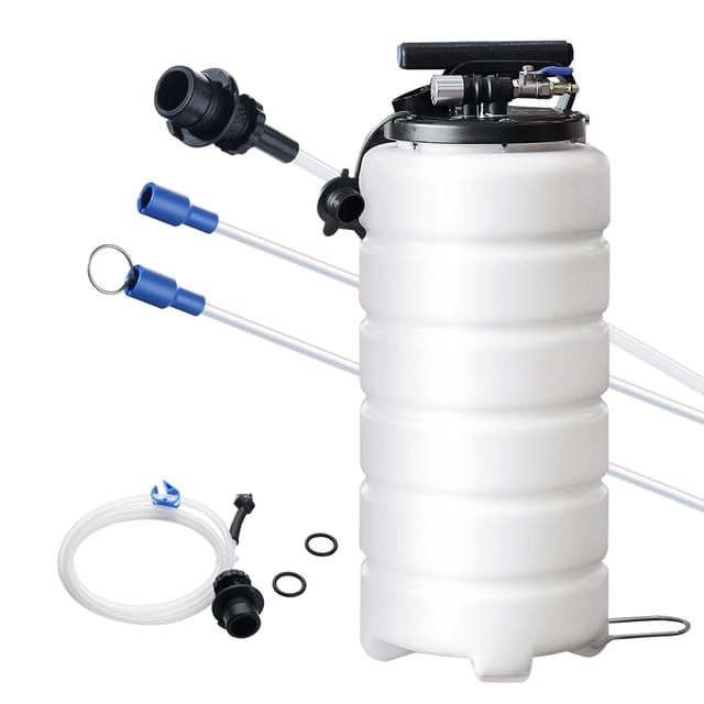 Pneumatischer/manueller Flüssigkeitsabsauger (15 L), Ölsaugpumpe Mit Peilstab Und Schlauch Zum Ablassen Von Motoröl Und Kfz-flüssigkeiten