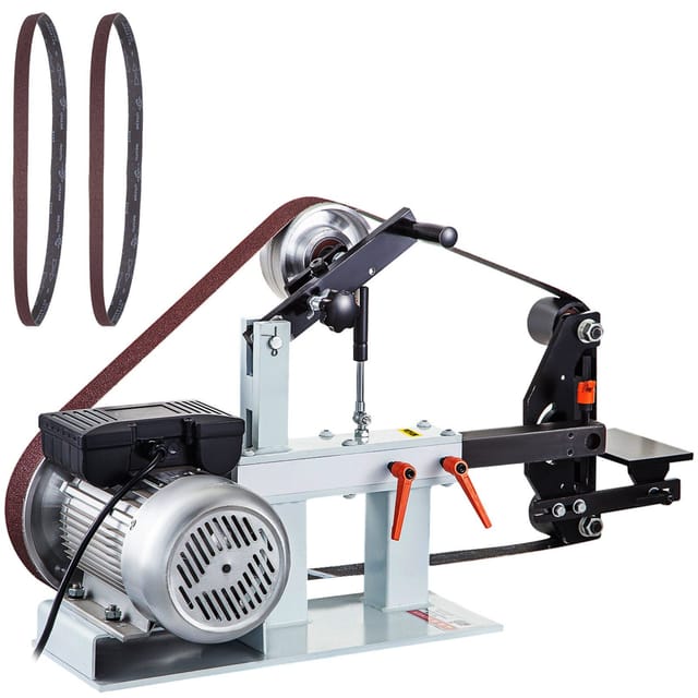 Ps Bandschleifer Mit Konstanter Drehzahl, 2 X 82 Zoll, Mit Schleifscheibe, 3 Schleifscheiben, 110 V, Tischschleifer, 12-zoll-schleifscheibe Und Flachständer Für Die Messerherstellung