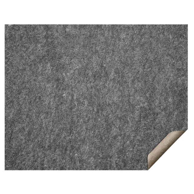 Rutschfeste Teppichunterlage – Schutz Und Komfort – 2,44 M X 3,05 M – 0,64 Cm Dick – Doppelseitig – Polyesterfilz + Latex – Grau – 7–8 M² – Sichere Fußmatte Für Alle Bodenarten