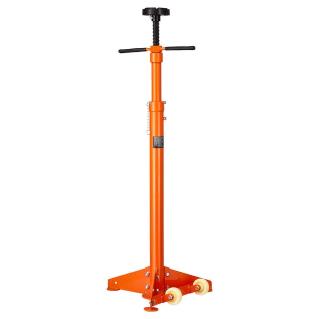 Unterbrücken-hebestütze, Tragfähigkeit 0,75 Tonnen, Verstellbar Von 97,6 Cm Bis 191,8 Cm, Drehbarer Griff Auf Kugellagern, Selbstsichernde Gewindeschraube, 2 Räder, Unterstützung Für Kfz-komponenten