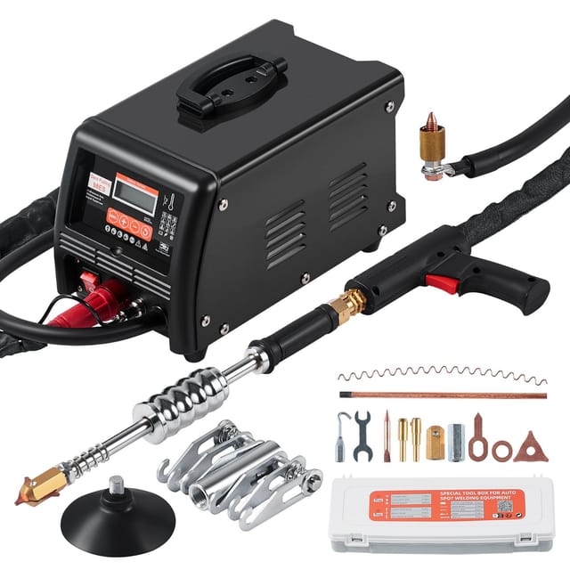 Dellenreparaturset Mit Schweißfunktion, 3-kw-dellenauszieher Mit Automatischer/manueller Schweißfunktion Und 9 Vielseitigen Modi, Punktschweißgerät Für Pkw, Lkw Und Karosserien