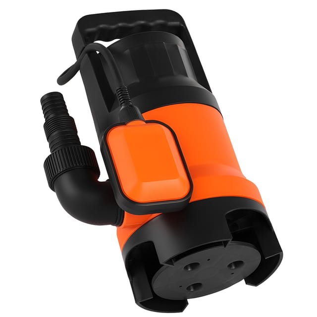 650-w-tauchpumpe, 15.000 L/h, Frisch- Und Schmutzwasserpumpe Aus Pp-gf20 Mit Automatischem Schwimmerschalter, Langem Kabel, 8 M Förderhöhe, Für Schwimmbecken, Gärten, Teiche Und Überflutete Bereiche