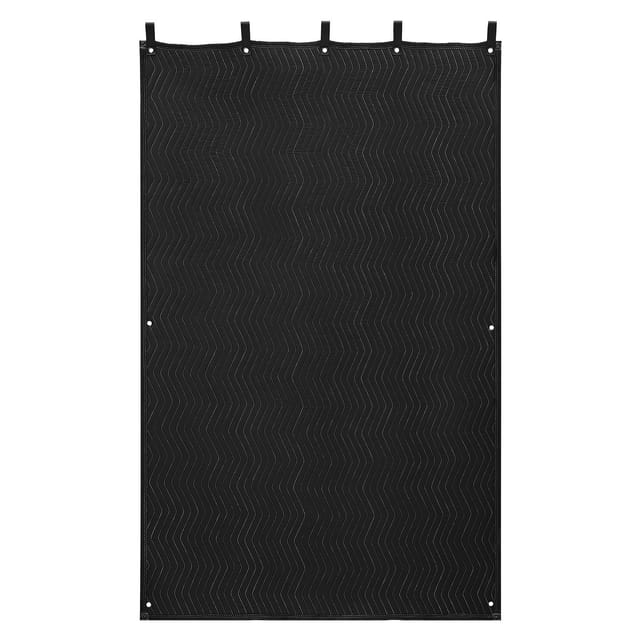 Geräuschdämmende Vorhänge, Schalldichte Vorhänge 2032 X 1219 Mm, Akustikabdeckung Mit Ösen, Für Fenster, Türen, Verdunkelung, Musikaufnahmen, Schwarz