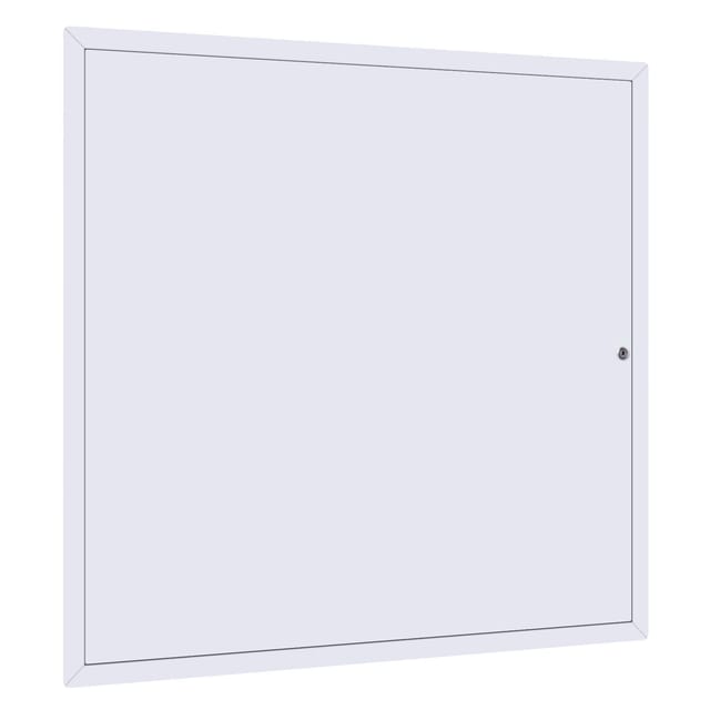 64 X 64 Cm Große Revisionsklappe Aus Verzinktem Stahl Für Placo-systeme, Klappbare Servicetür Mit Schloss, Einfache Montage, Für Deckeninstallationen (sanitär Und Elektro), Ausschnitt 62 X 62 Cm, Weiß