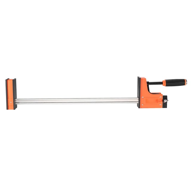 Holzbearbeitungszwingen, 2er-set Parallelzwingen 61 Cm, F-zwingen-tragkraft 680 Kg, Gleichmäßiger Druck, Hochfester Kunststoff Und Kohlenstoffstahl, Für Holz Und Metall, Orange