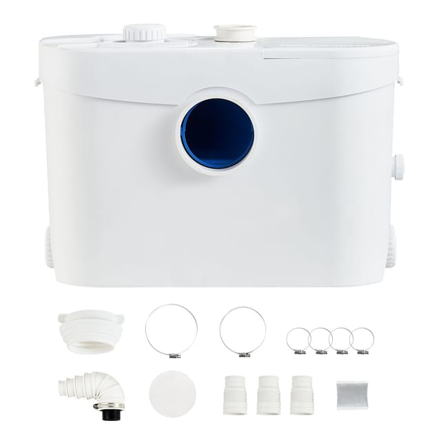 700-w-fäkalienhebepumpe, 9600 L/h Förderleistung, 10 M Förderhöhe, Abwasserhebepumpe Mit 3 Wasseranschlüssen Für Toilette, Keller, Küche, Waschbecken, Dusche Und Badewanne