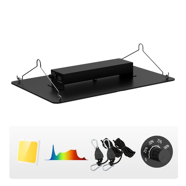 300-w-led-pflanzenlampe Mit Dimmbarem Vollspektrum, Hocheffiziente Samsung 2b1b-dioden Für Sämlinge, Wachstum, Blüte, Gewächshaus, Mit Schaltbarem Treiber Für Zelte Der Größen 91,4 X 91,4 Cm / 121,9 X