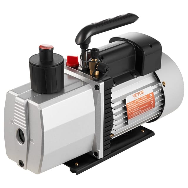 Professionelle Zweistufige Flügelzellen-vakuumpumpe, 483 L/min (8 Cfm), 15 Mikron, 559 W (3/4 Ps)