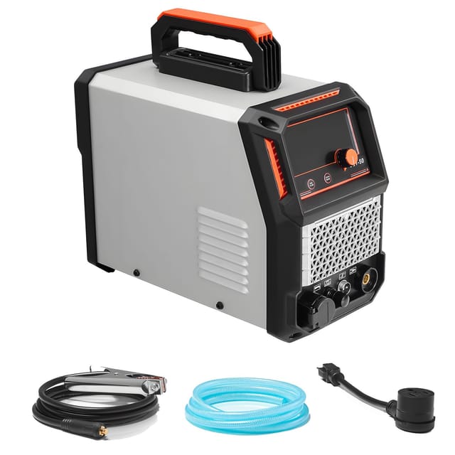 50-a-plasma-schneidgerät Mit Berührungsloser Pilotlichtbogenfunktion, 220-v-igbt-inverter-schneidgerät Mit Digitalanzeige, 2t/4t-funktion Und Einstellbarer Pilot-/pilot-lichtbogenzeit Für Heimwerkerar