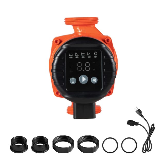 Hocheffiziente Umwälzpumpe Lps25-4bp/130, 42 L/min, Max. Förderhöhe 4 M, Gusseisen, Für Warmwasser, Gewindeanschluss, Rückschlagventil, Leiser Betrieb, Für Heizungsanlagen